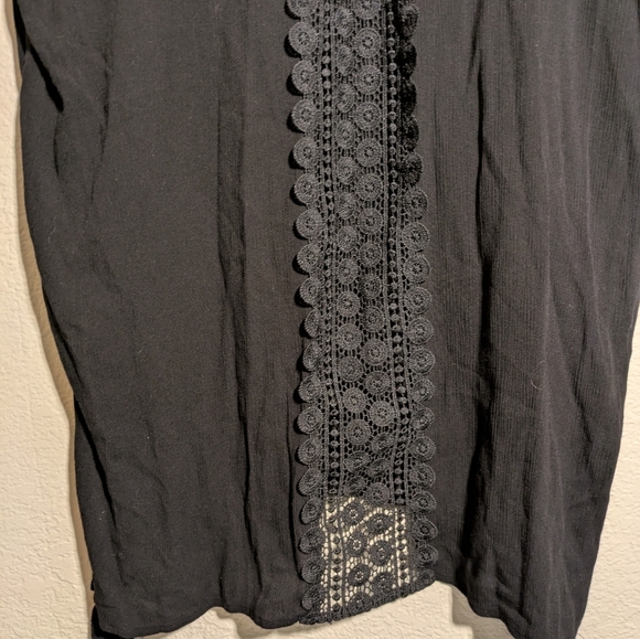 Kona Sol Elegant Black Swim Cover-Up Size Large Pre-owned - Picture 3 of 7